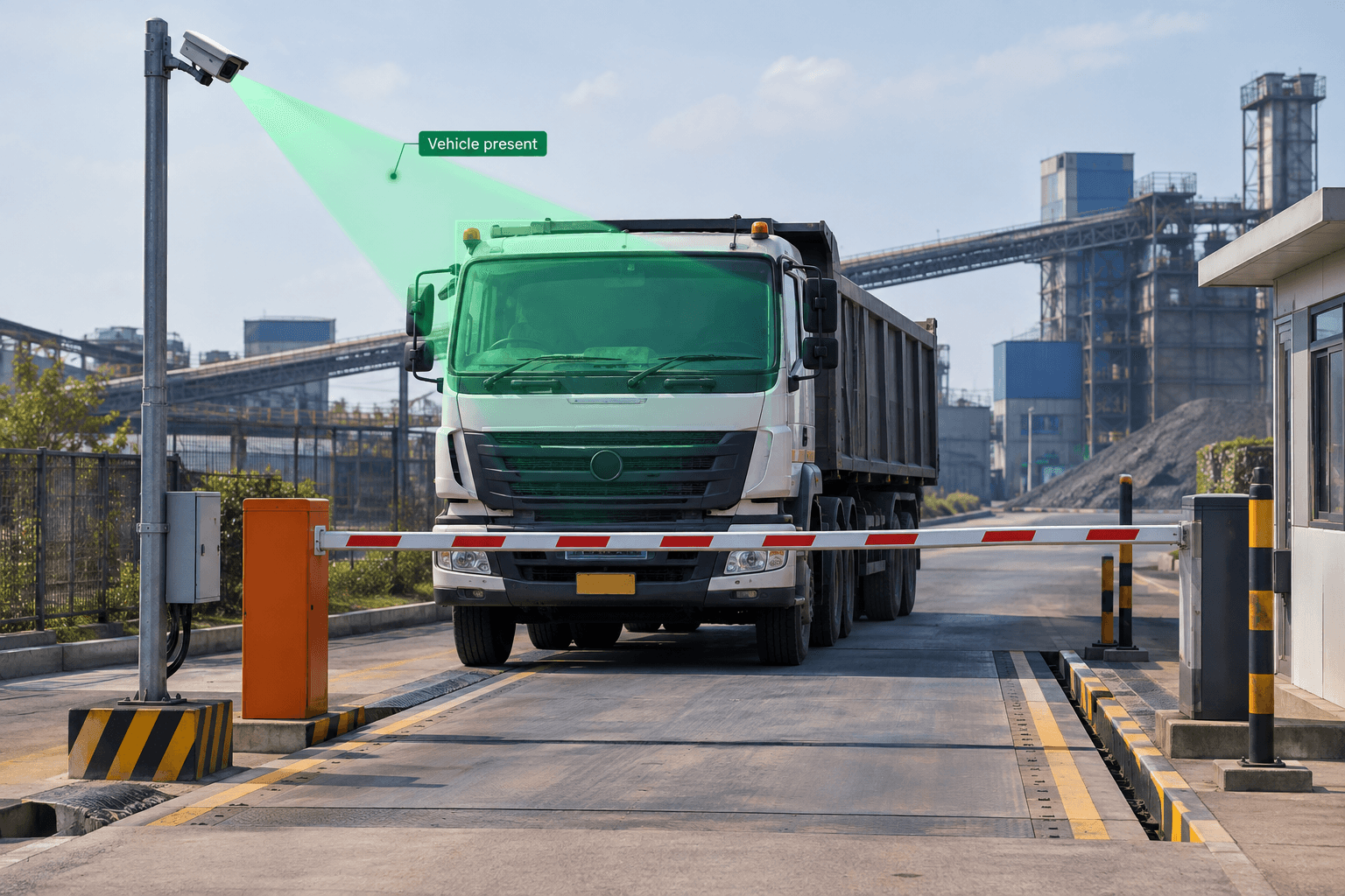 A Truck at the Barrier, Not a Tag in Someone's Hand